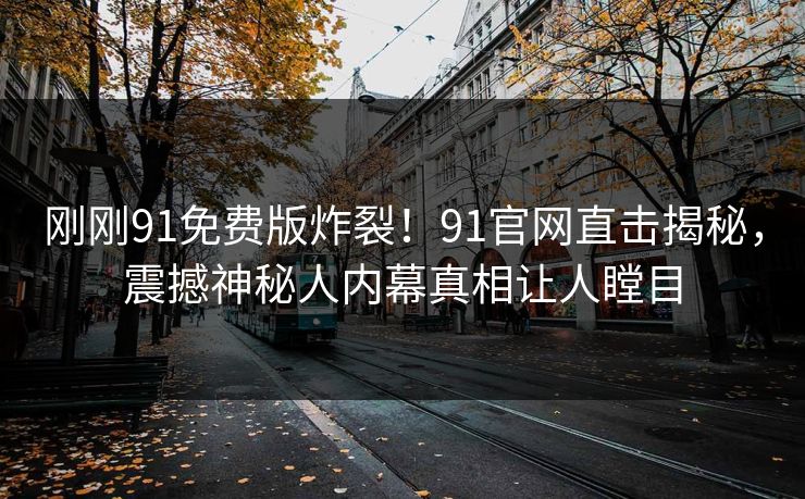 刚刚91免费版炸裂！91官网直击揭秘，震撼神秘人内幕真相让人瞠目